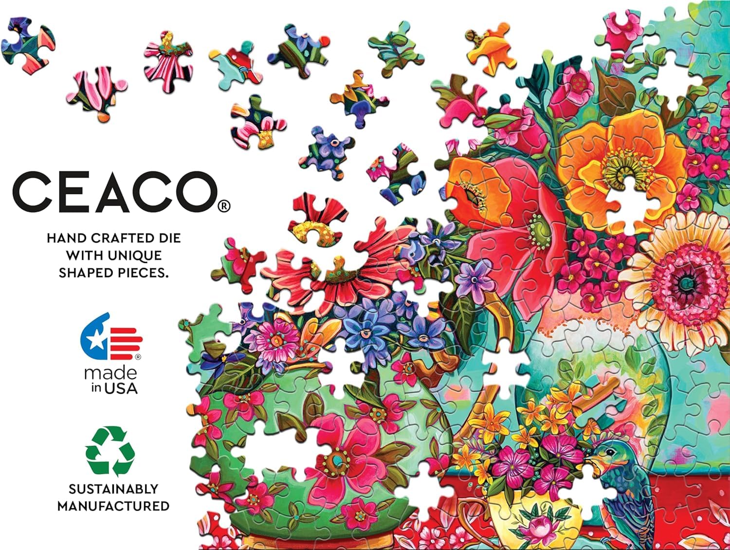 Amazon.com: Ceaco - Peggy Davis - Colorful Garden Finds - 300